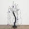 2ft. Pre-Lit Halloween Artificial Black Spooky Spider Willow Tree with 60 Orange & Purple LED Lights